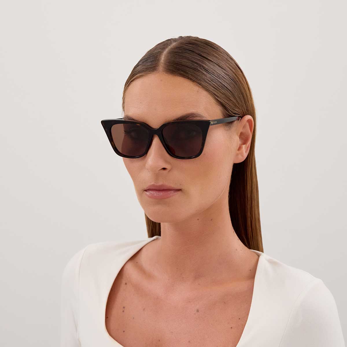 Alexander McQueen Occhiali da Sole AM0556S 002 Marrone/Marrone Donna