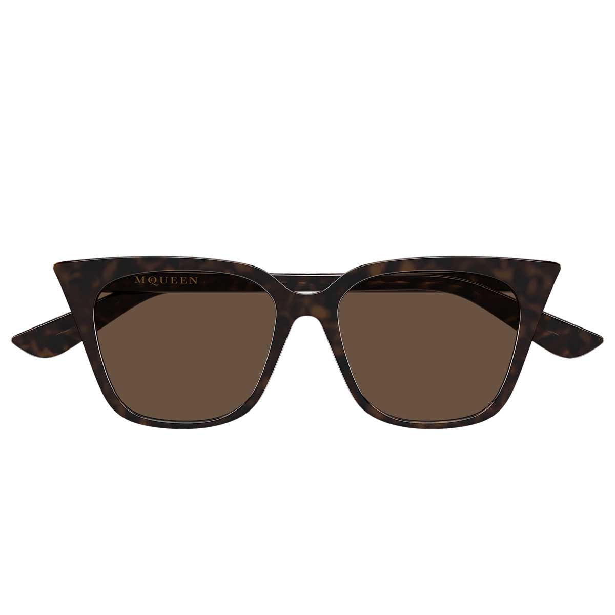 Alexander McQueen Occhiali da Sole AM0556S 002 Marrone/Marrone Donna