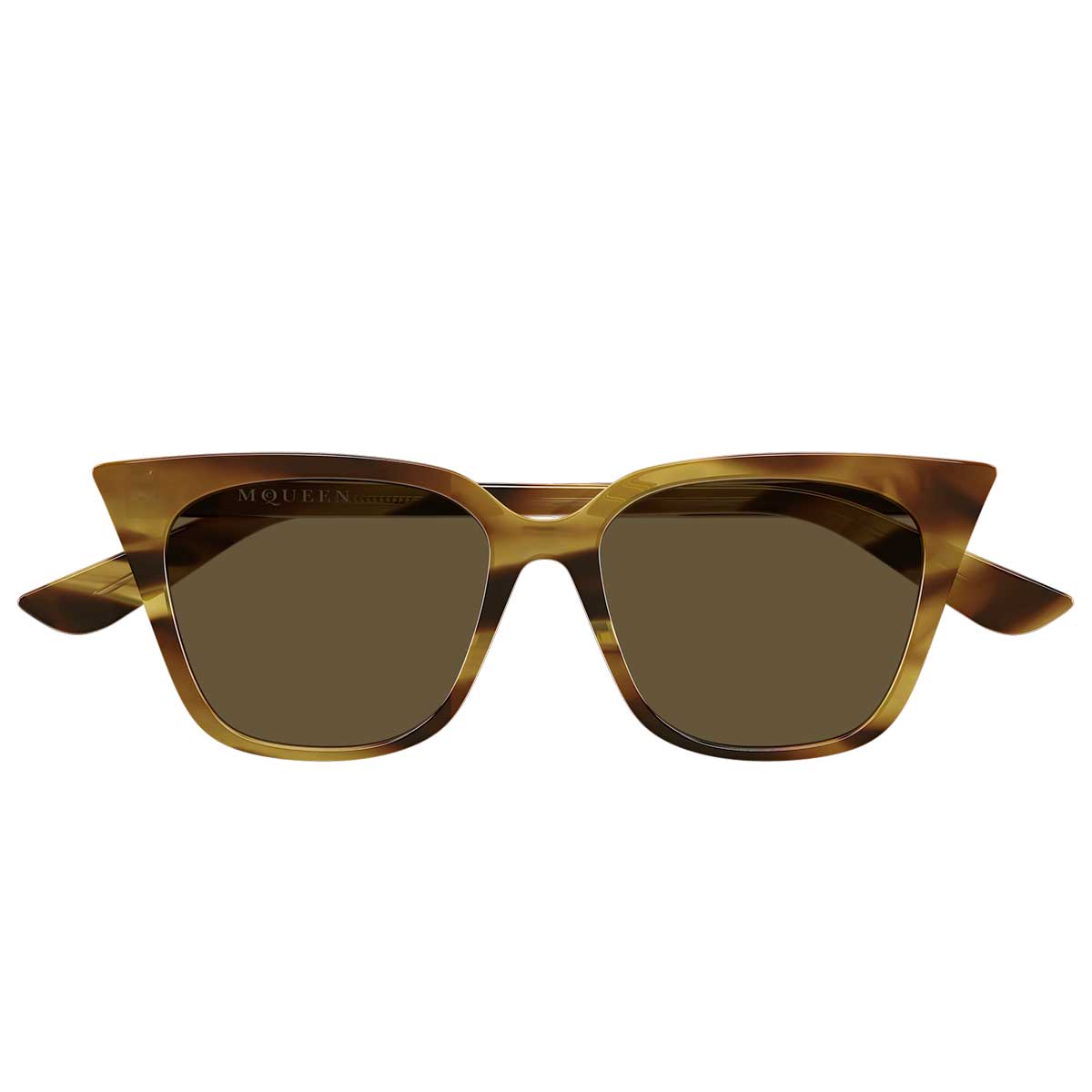 Alexander McQueen Occhiali da Sole AM0556S 003 Marrone/Marrone Donna
