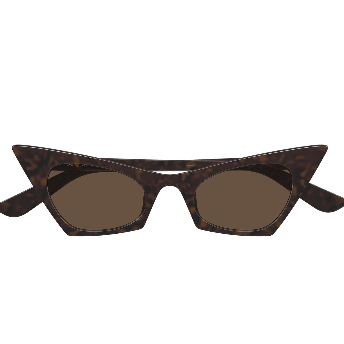 Alexander McQueen Occhiali da Sole AM0557S 002 Marrone/Marrone Donna
