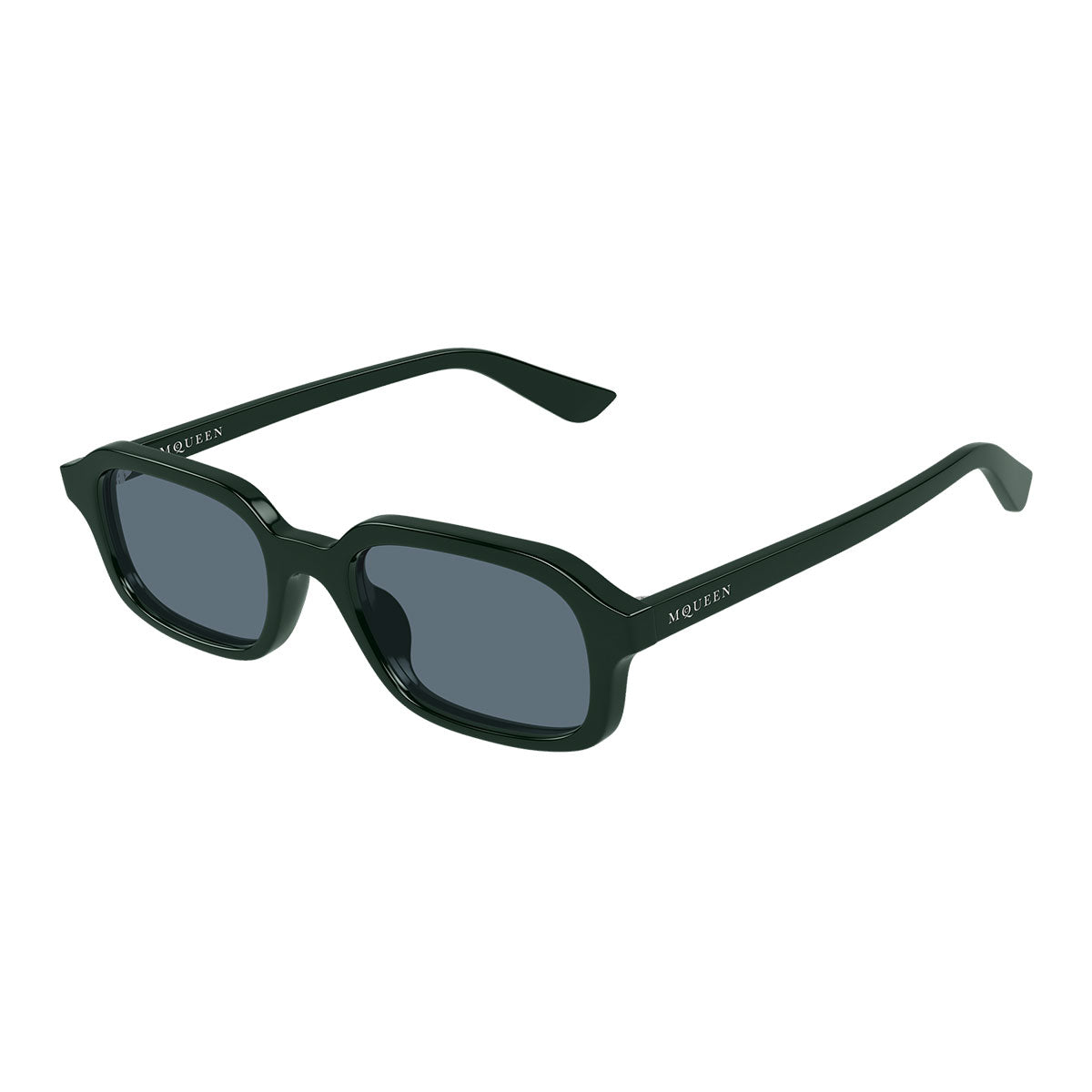 Alexander McQueen Occhiali da Sole AM0558S 004 Verde/Blu Uomo