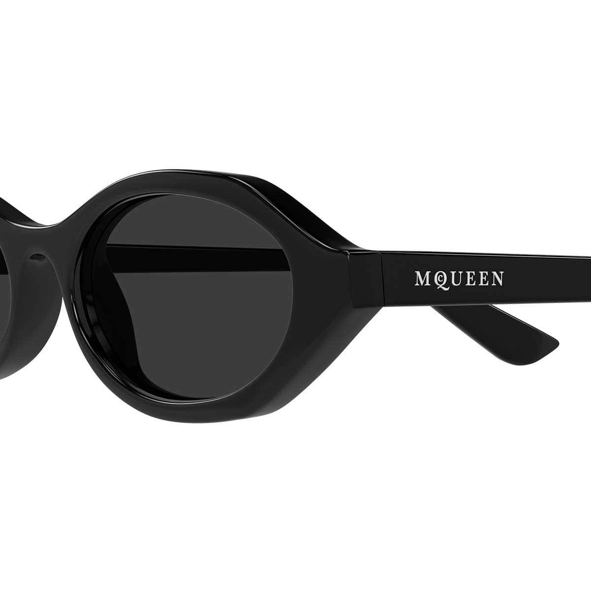 Alexander McQueen Occhiali da Sole AM0559S 001 Nero/Grigio Donna 3