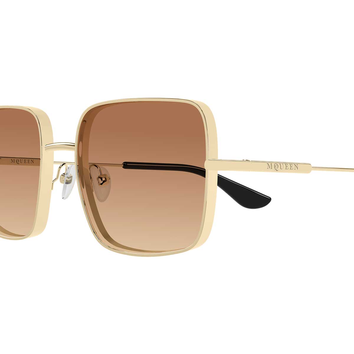 Alexander McQueen Occhiali da Sole AM0564S 002 Oro/Arancione Donna 3