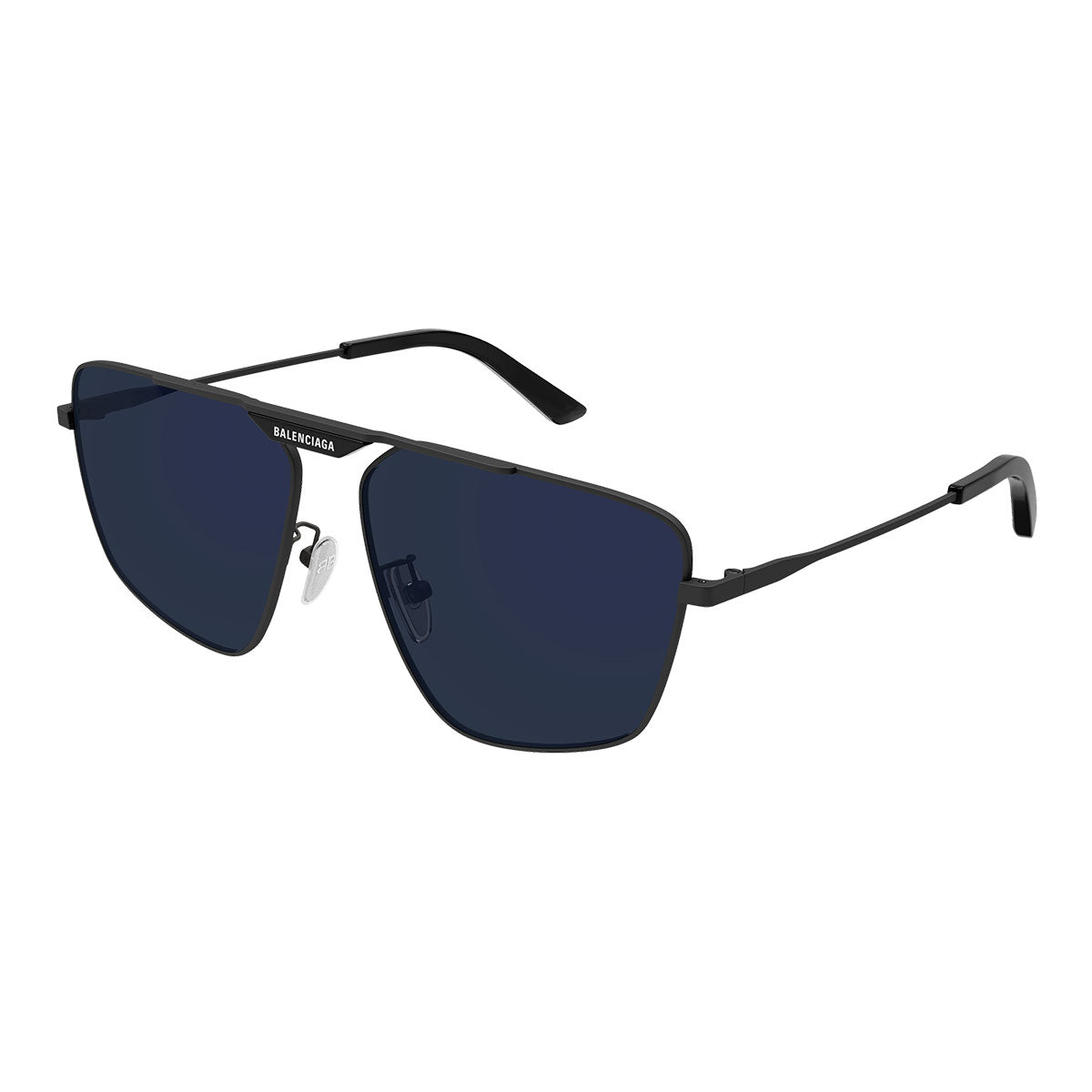Balenciaga Occhiali da Sole BB0246SA 005 Grigio/Blu Uomo