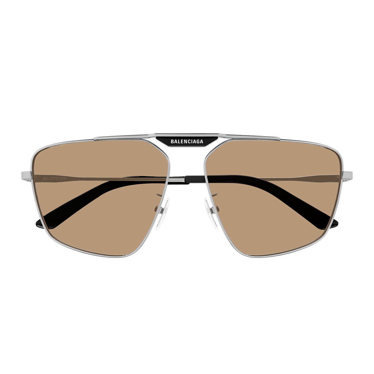 Balenciaga Occhiali da Sole BB0246SA 006 Rutenio/Marrone Uomo