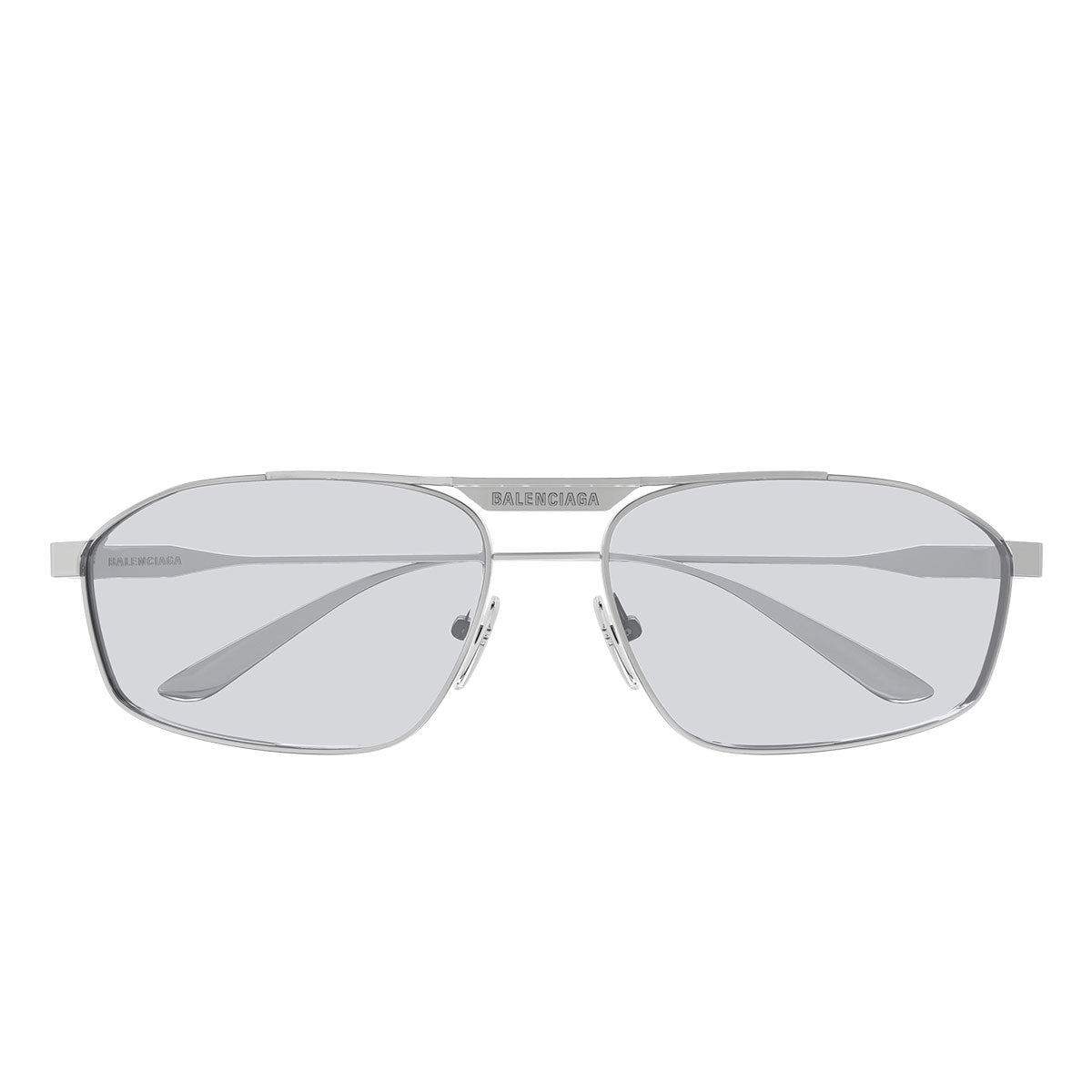 Balenciaga Occhiali da Sole BB0416S 004 Argento/Grigio Uomo