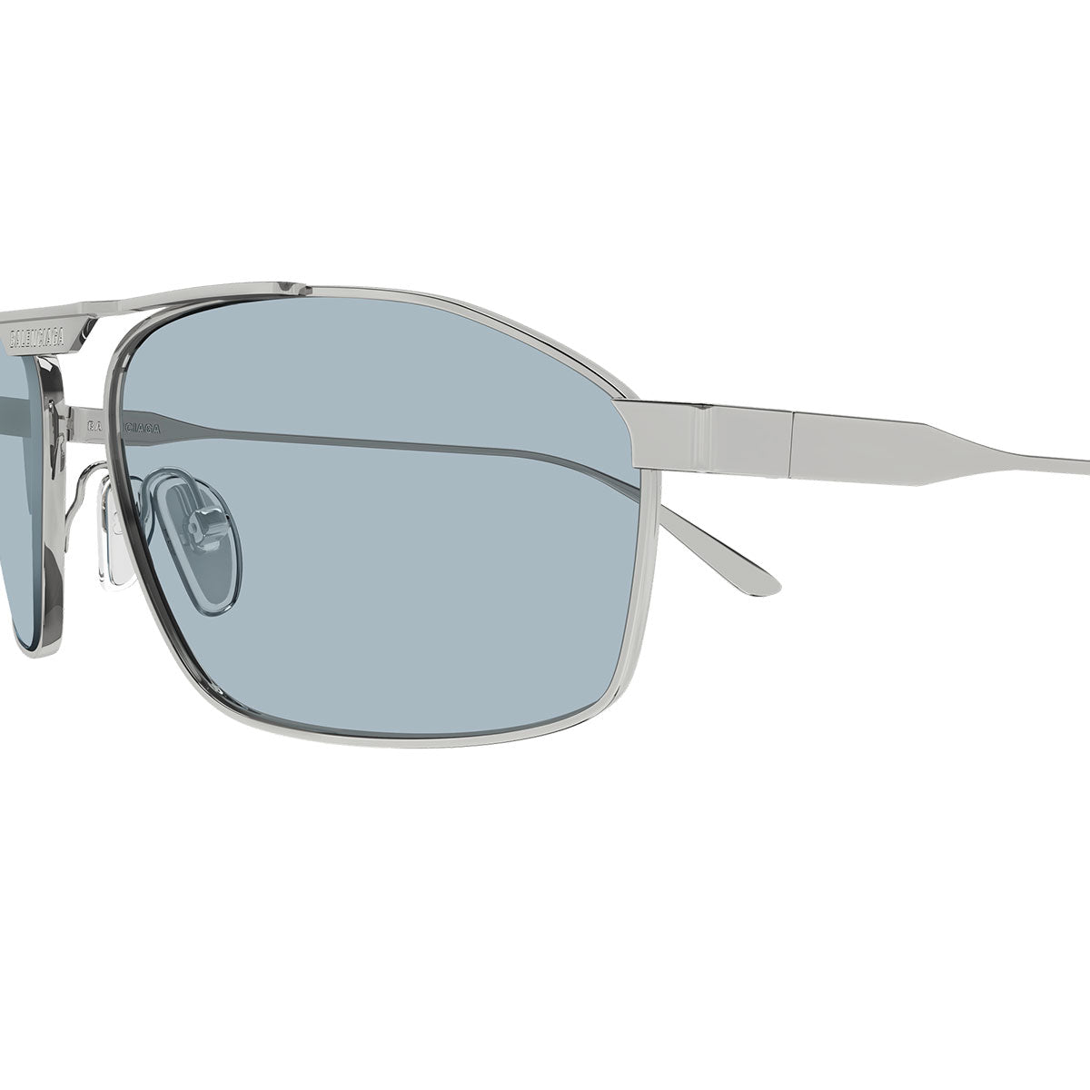 Balenciaga Occhiali da Sole BB0416S 005 Rutenio/Azzurro Uomo