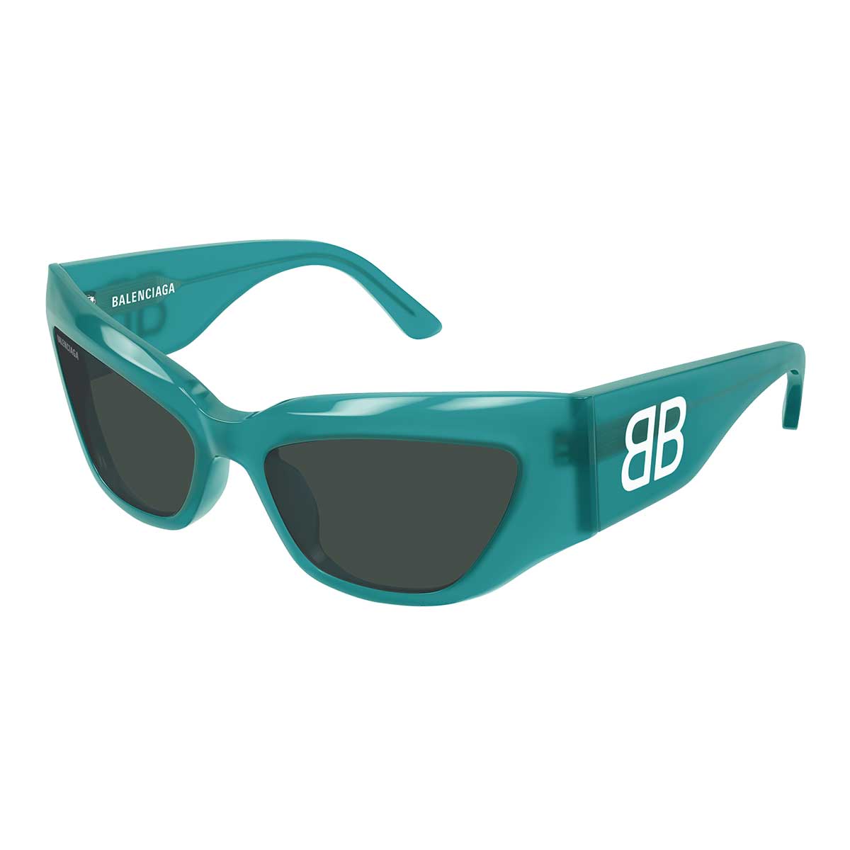 Balenciaga Occhiali da Sole BB0444S 005 Verde/Verde Donna