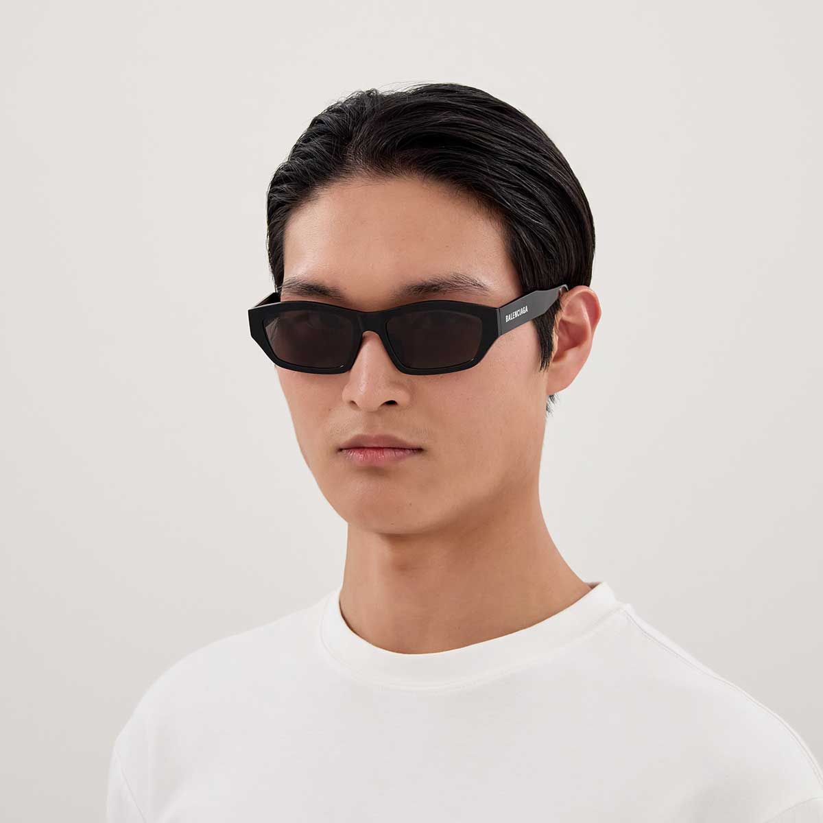 Balenciaga Occhiali da Sole BB0448SK 001 Nero/Grigio Unisex 4