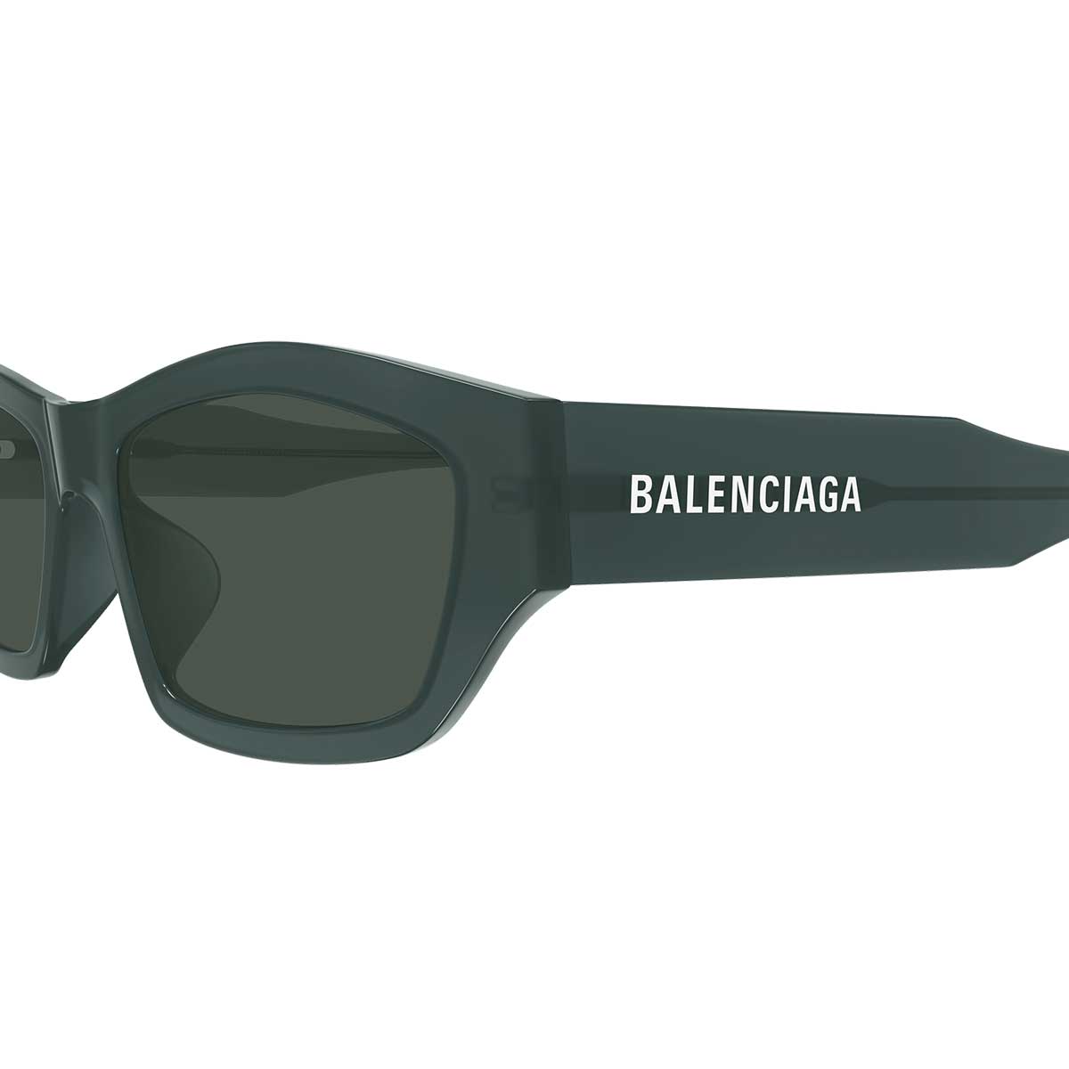 Balenciaga Occhiali da Sole BB0448SK 003 Verde/Verde Unisex 3