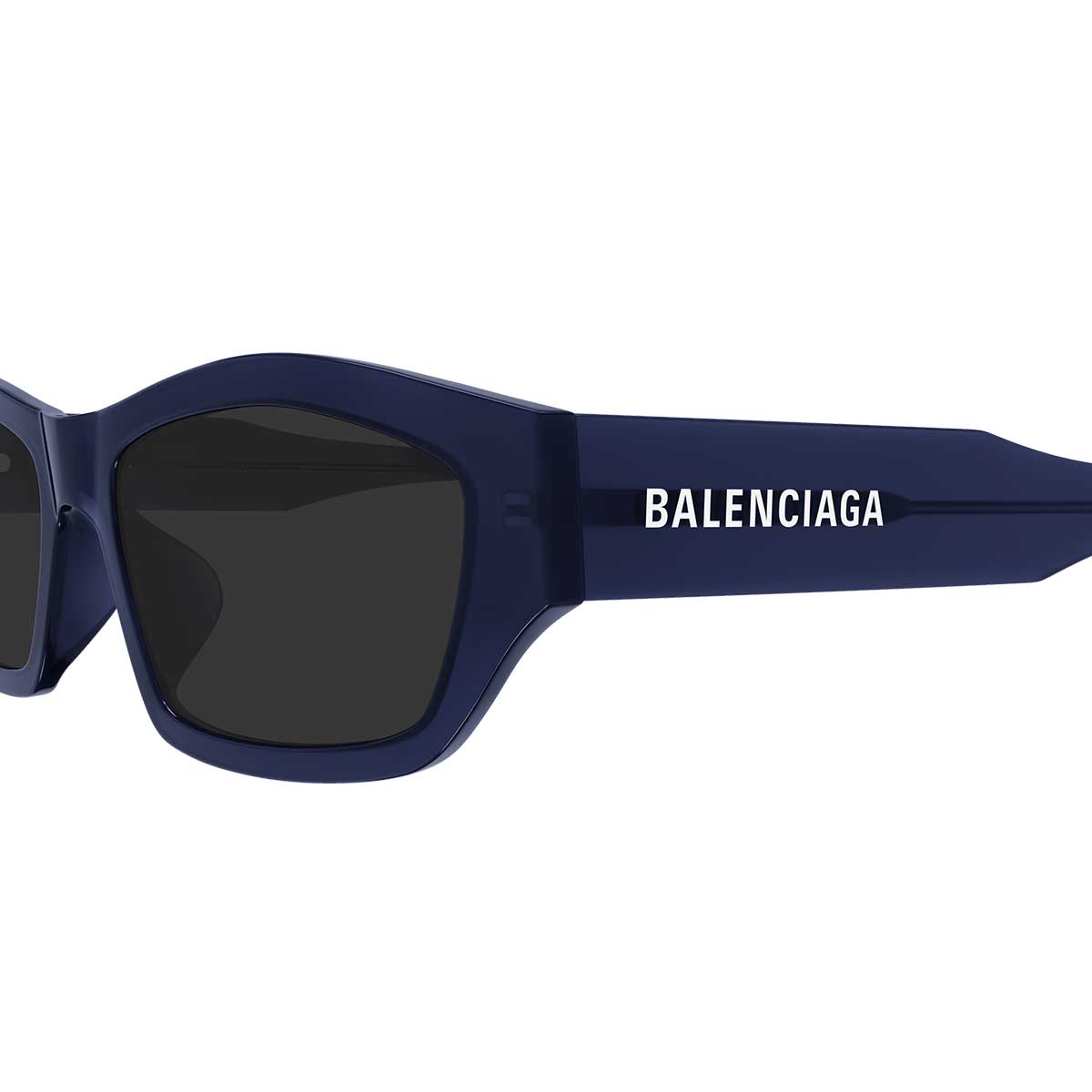 Balenciaga Occhiali da Sole BB0448SK 004 Blu/Grigio Unisex 3