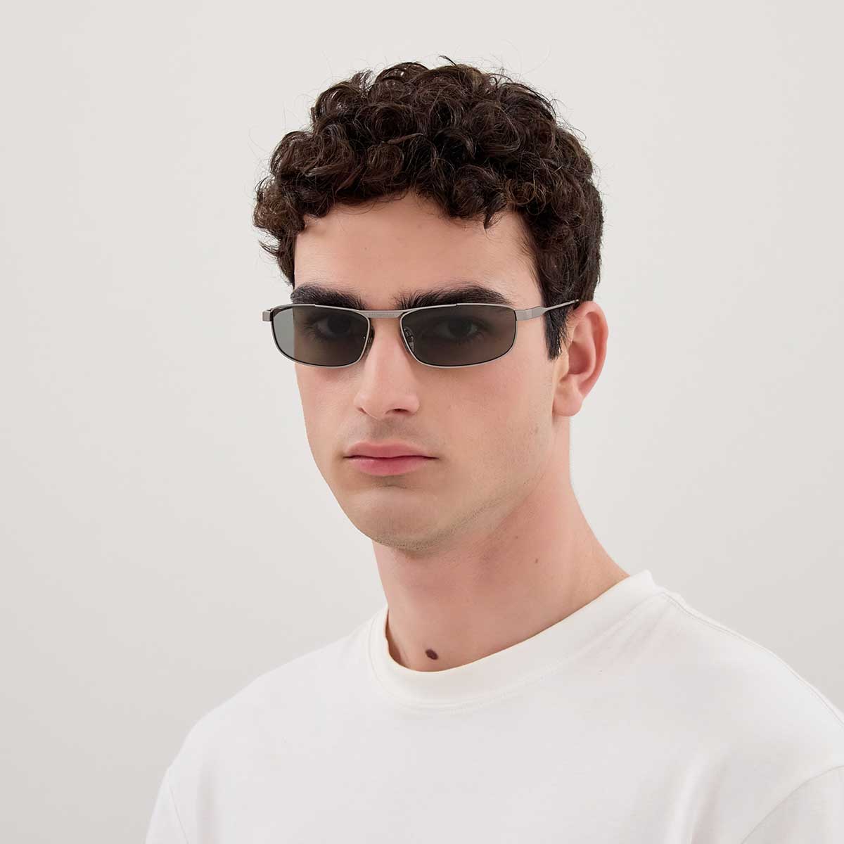 Balenciaga Occhiali da Sole BB0451S 003 Rutenio/Grigio Unisex 4