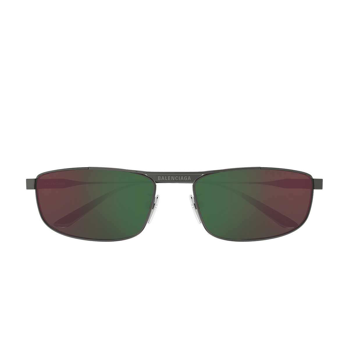 Balenciaga Occhiali da Sole BB0451S 005 Rutenio/Verde Unisex