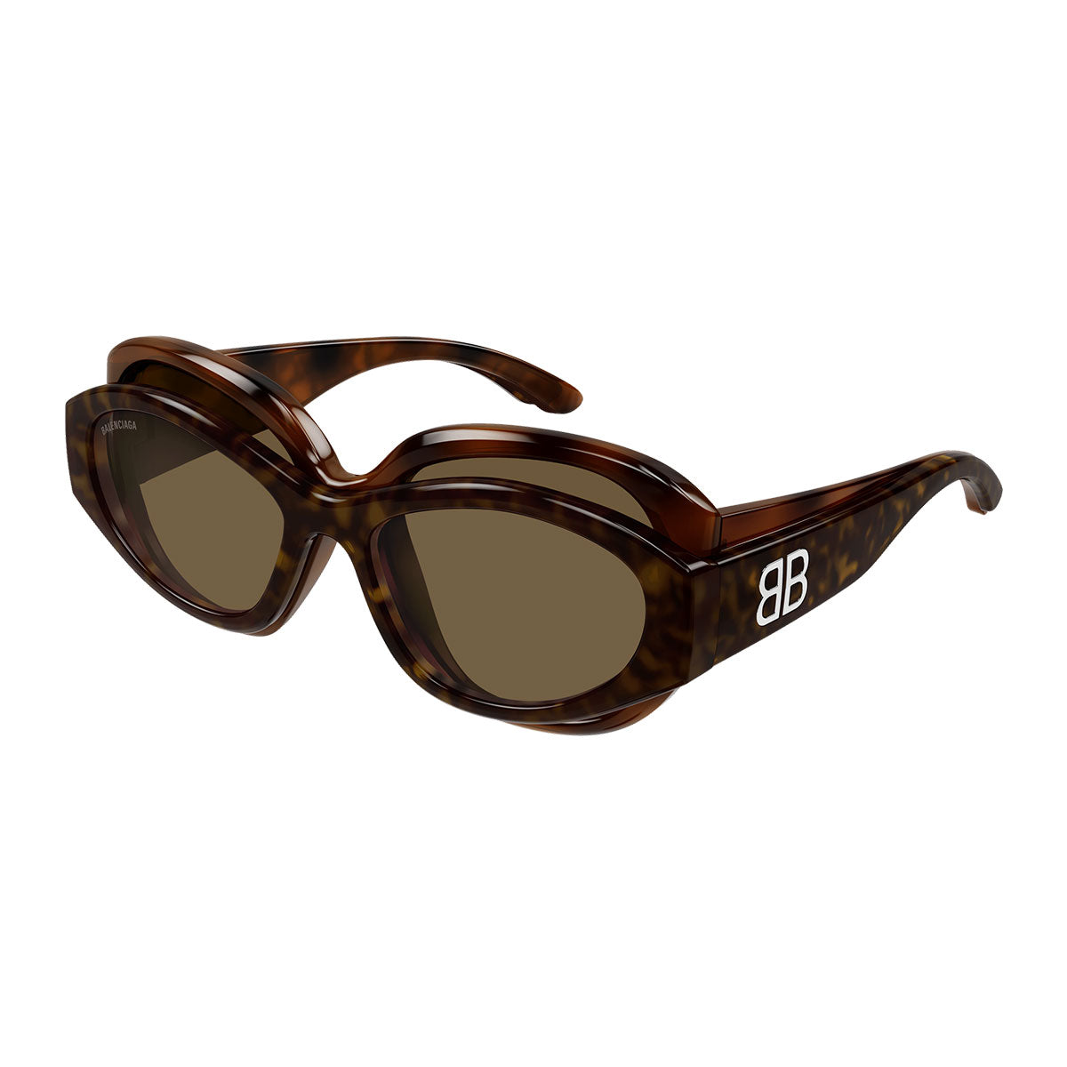 Balenciaga Occhiali da Sole BB0456S 003 Marrone/Marrone Unisex