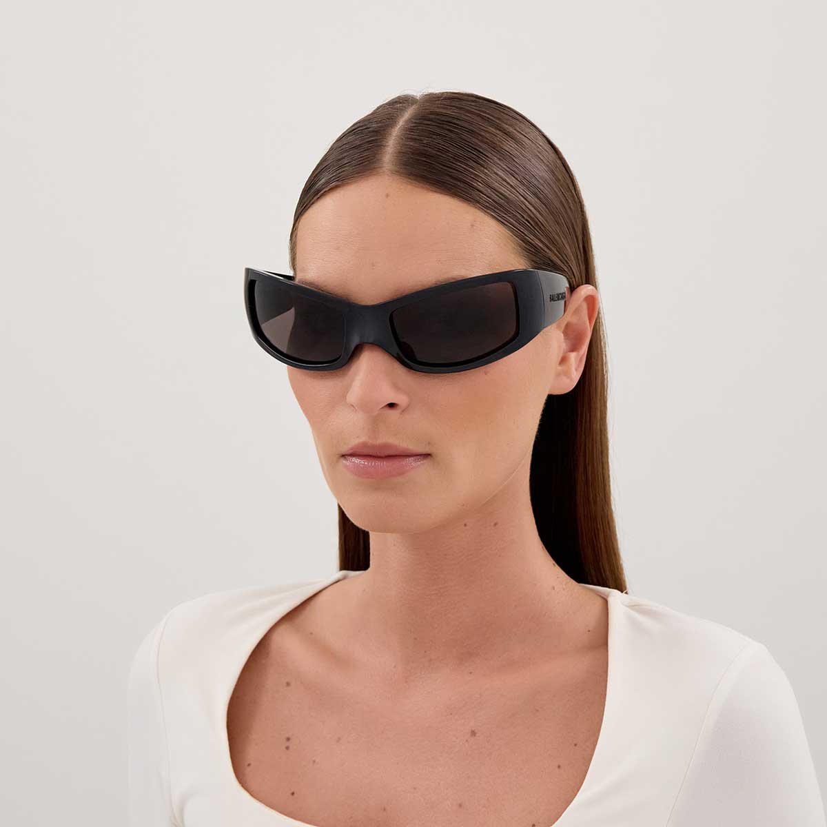 Balenciaga Occhiali da Sole BB0461S 001 Nero/Grigio Unisex 4