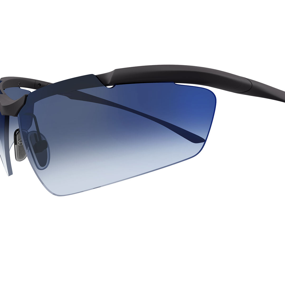 Balenciaga Occhiali da Sole BB0462S 003 Rutenio/Blu Unisex