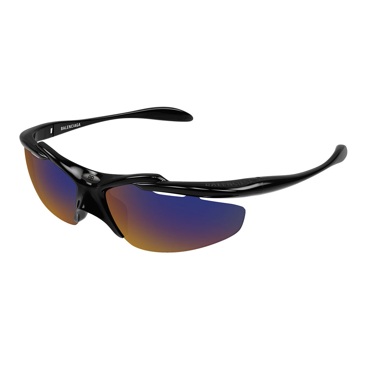 Balenciaga Occhiali da Sole BB0464S 005 Nero/Viola Unisex