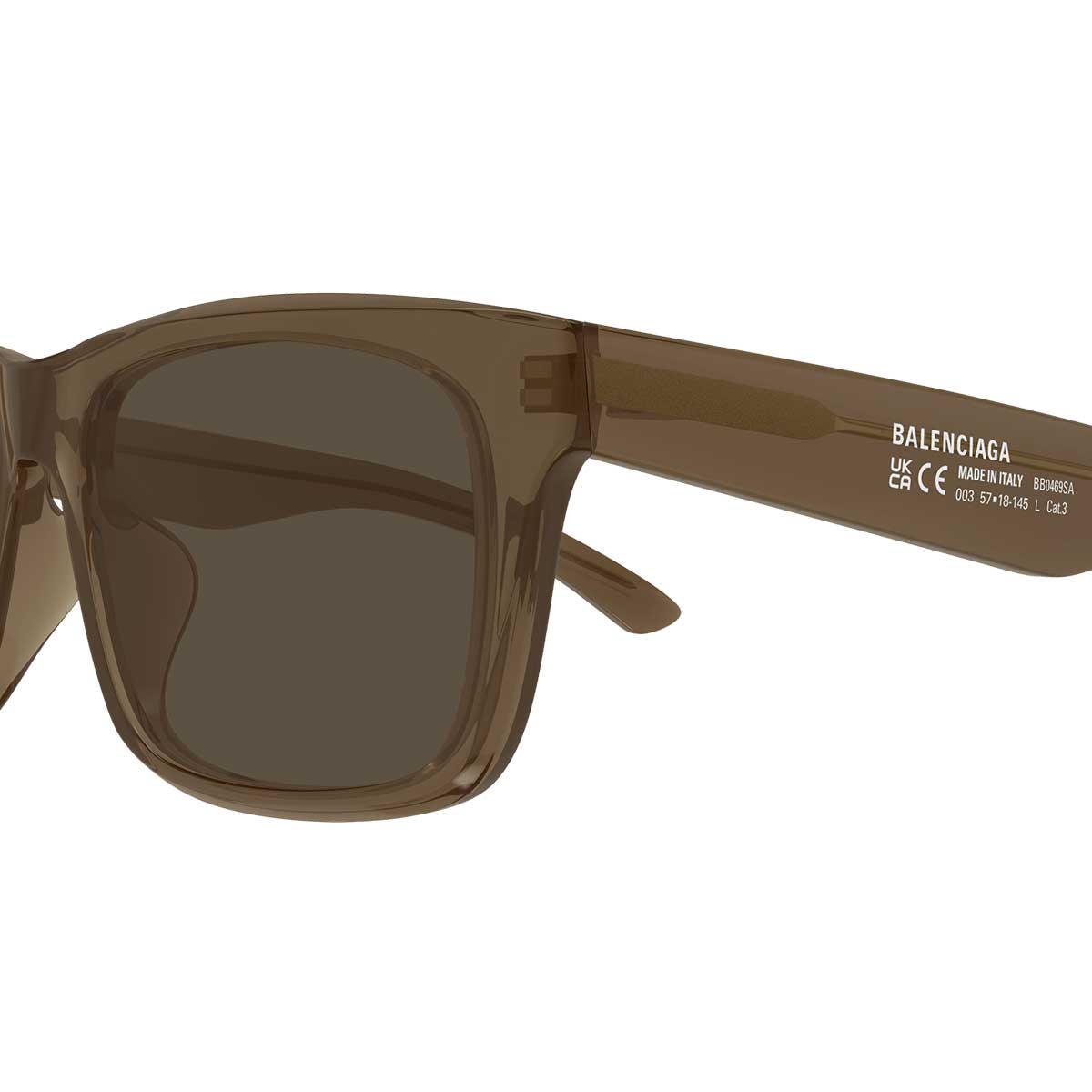Balenciaga Occhiali da Sole BB0469SA 003 Marrone/Marrone Uomo 3