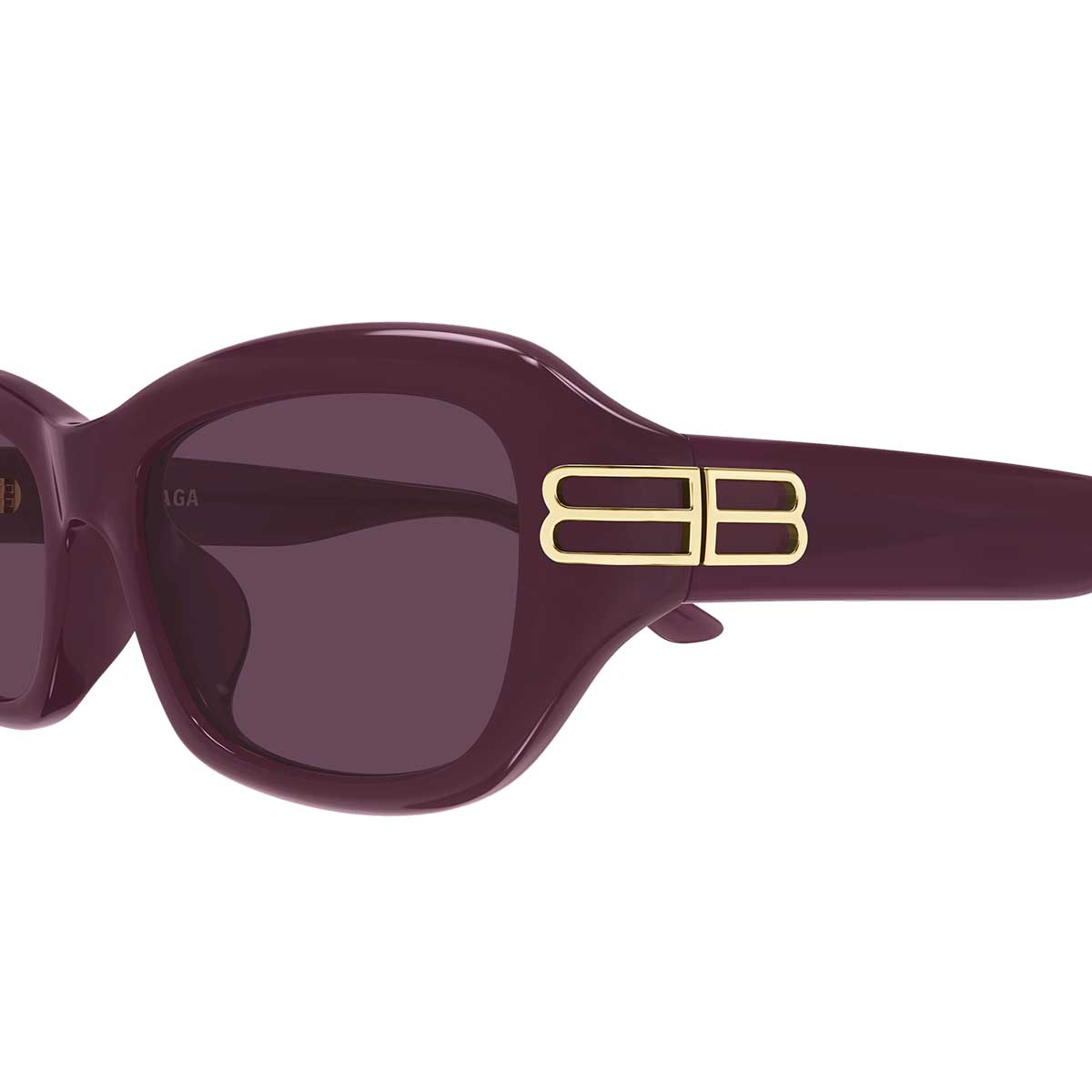 Balenciaga Occhiali da Sole BB0471SK 004 Burgundy/Viola Donna 3