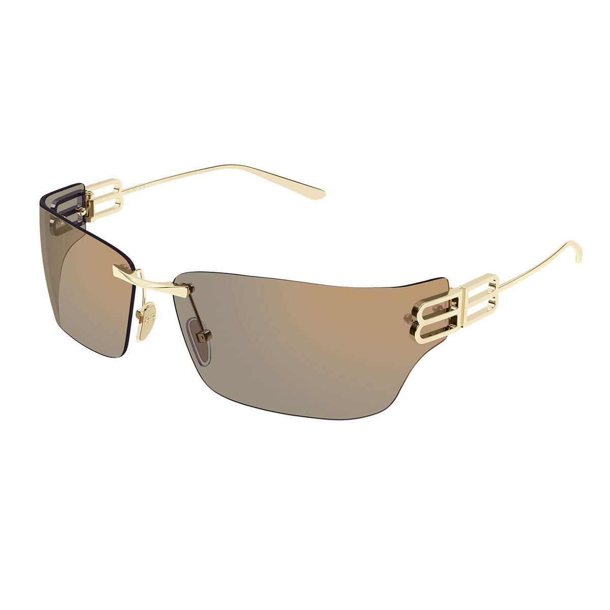 Balenciaga Occhiali da Sole BB0485SA 002 Oro/Rosa Unisex