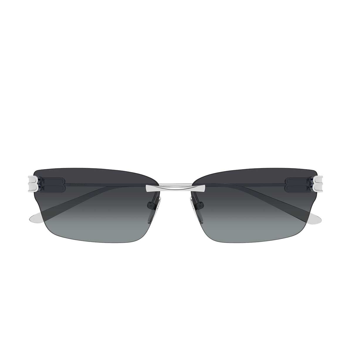 Balenciaga Occhiali da Sole BB0487S 002 Argento/Grigio Fumo Donna