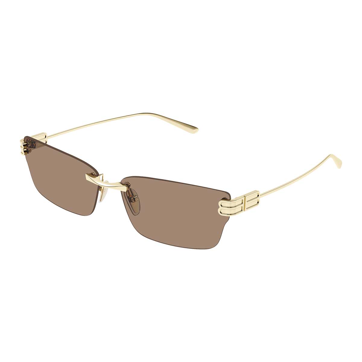 Balenciaga Occhiali da Sole BB0487S 004 Oro/Marrone Donna 2