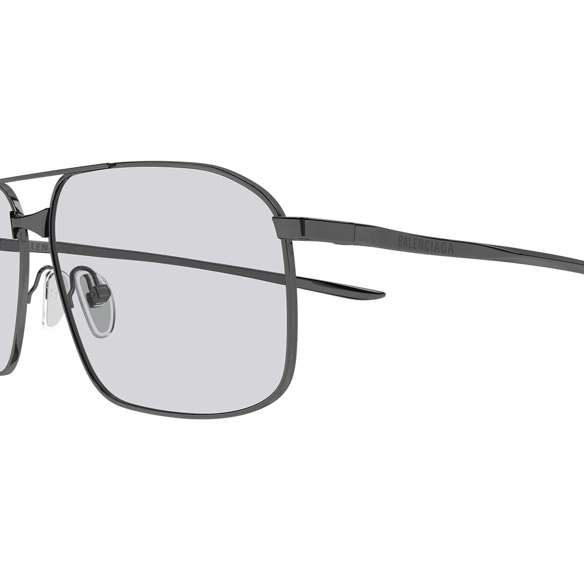 Balenciaga Occhiali da Sole BB0492S 004 Rutenio/Grigio Uomo 3