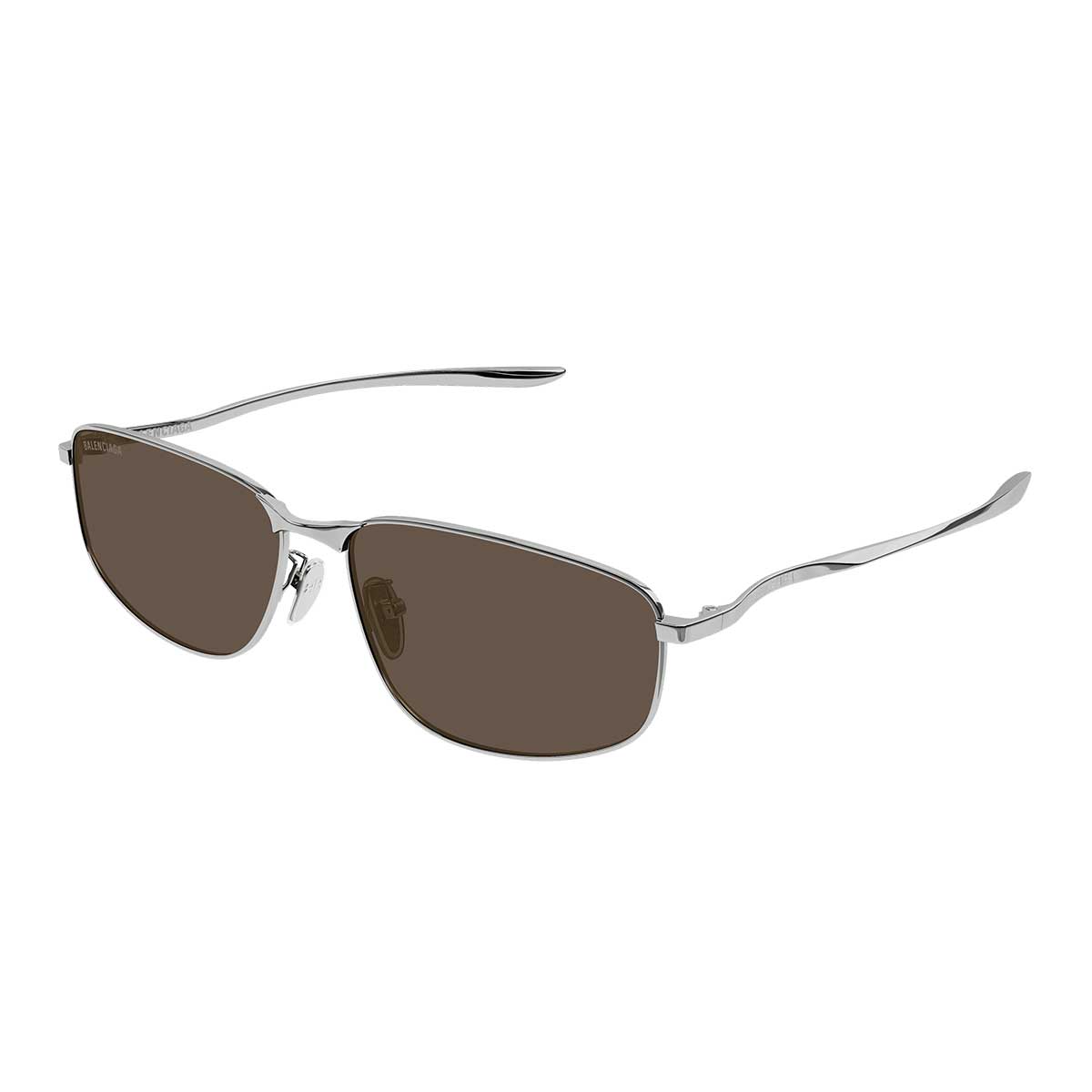 Balenciaga Occhiali da Sole BB0494SA 002 Rutenio/Marrone Uomo 2