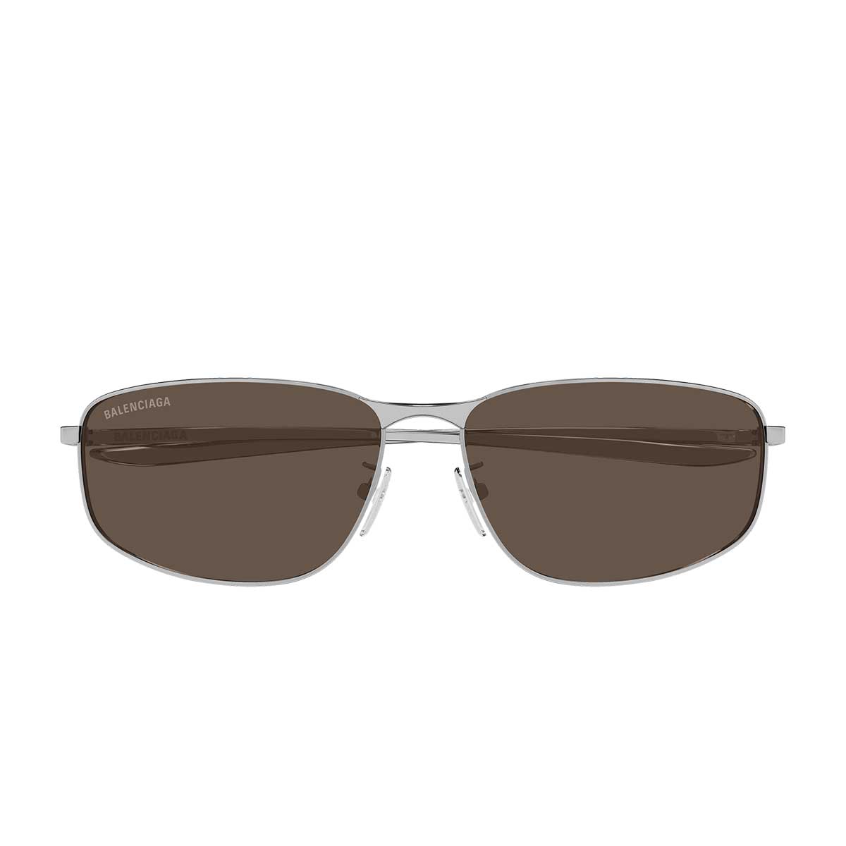 Balenciaga Occhiali da Sole BB0494SA 002 Rutenio/Marrone Uomo