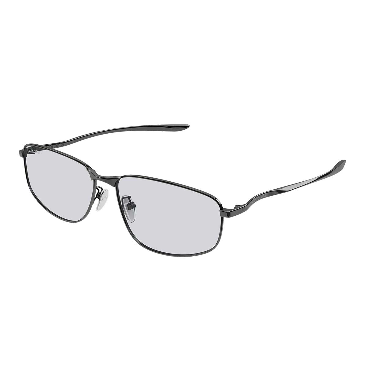 Balenciaga Occhiali da Sole BB0494SA 004 Rutenio/Grigio Uomo 2