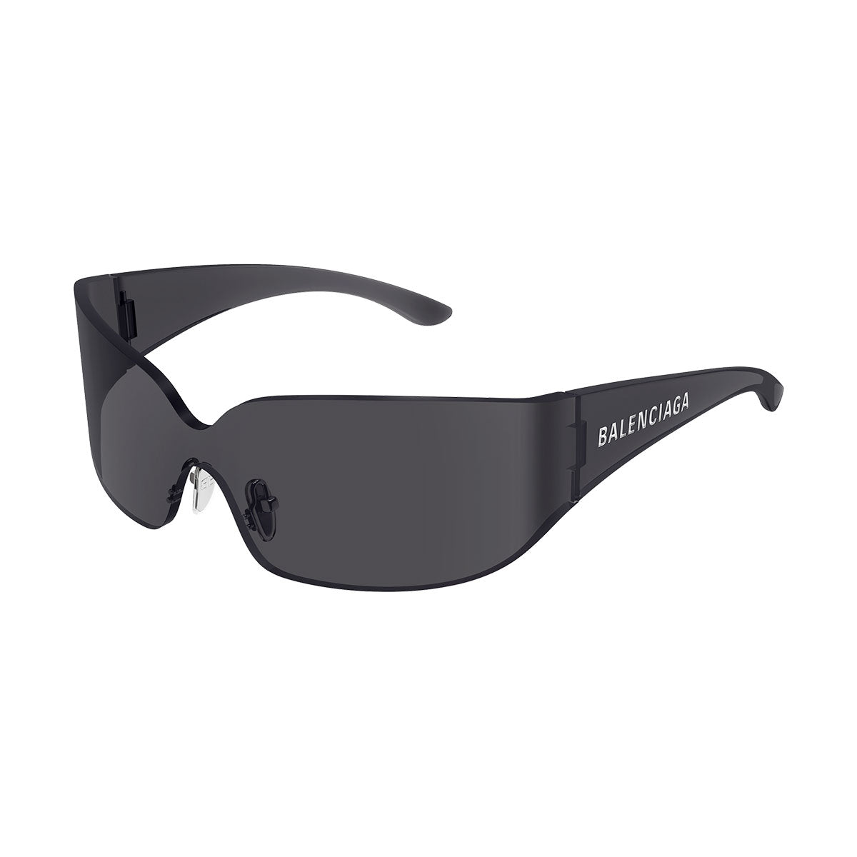 Balenciaga Occhiali da Sole BB0421S 001 Grigio/Grigio Unisex