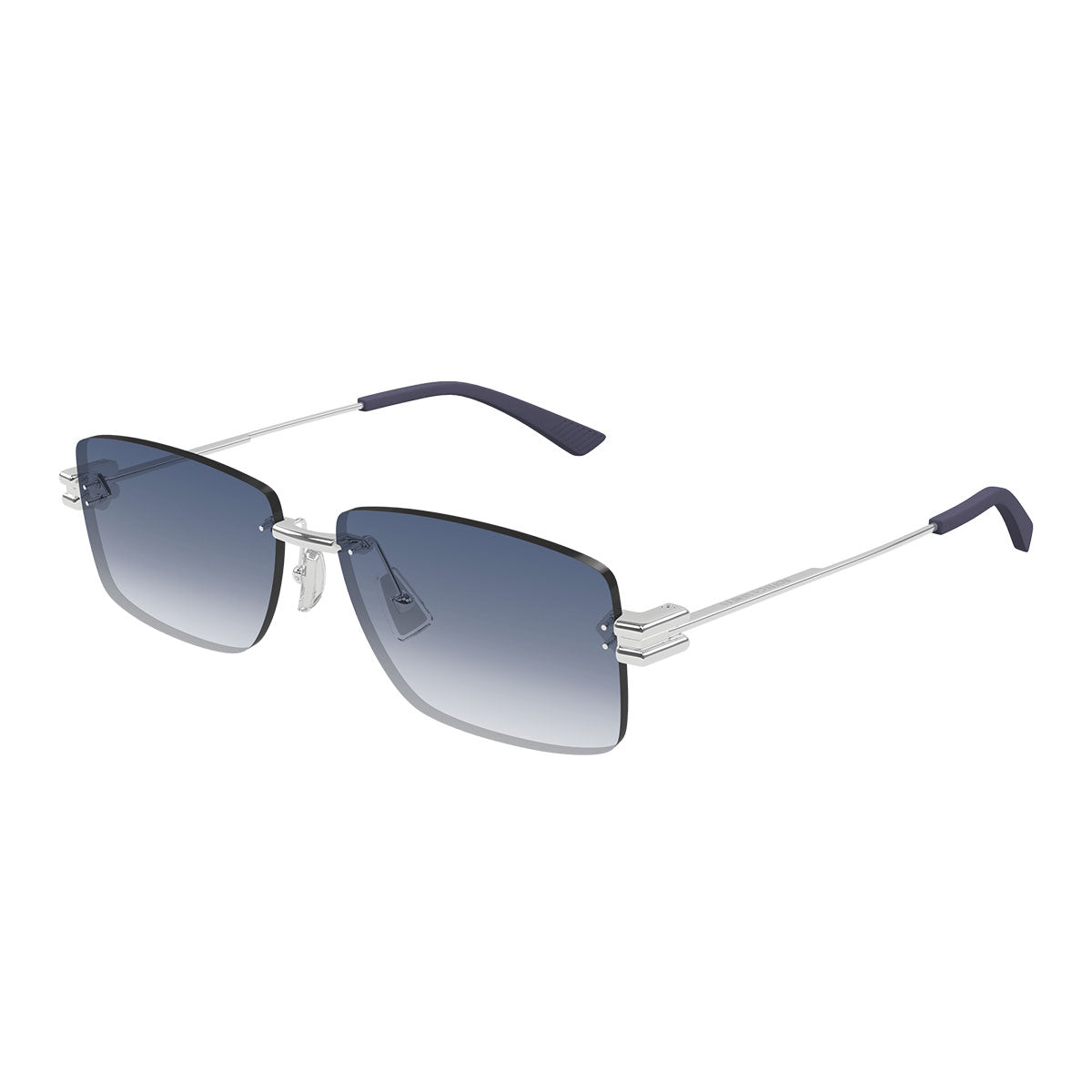 Bottega Veneta Occhiali da Sole BV1126S 005 Argento/Blu Uomo