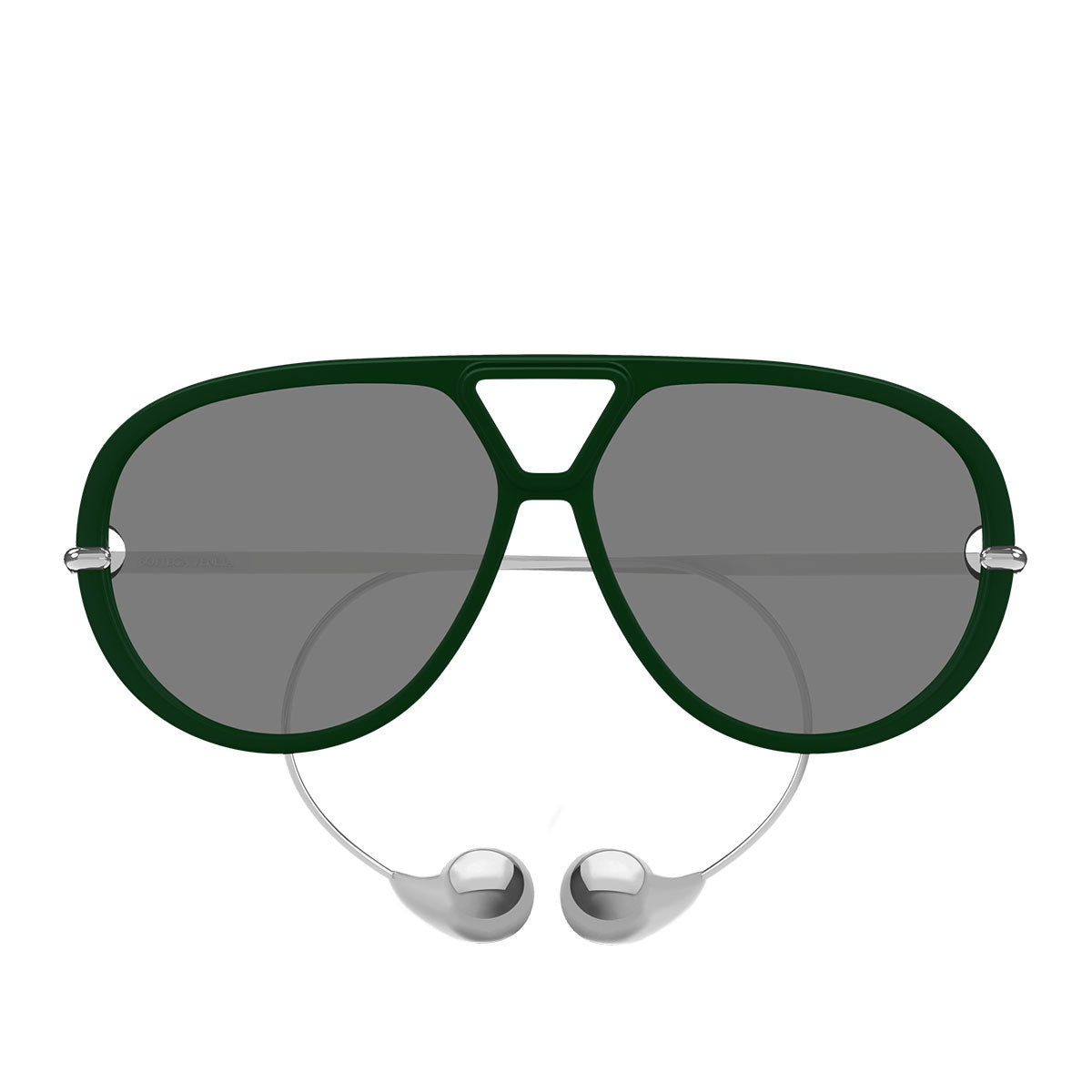 Bottega Veneta Occhiali da Sole BV1273S 008 Drop Aviator Verde/Grigio Unisex