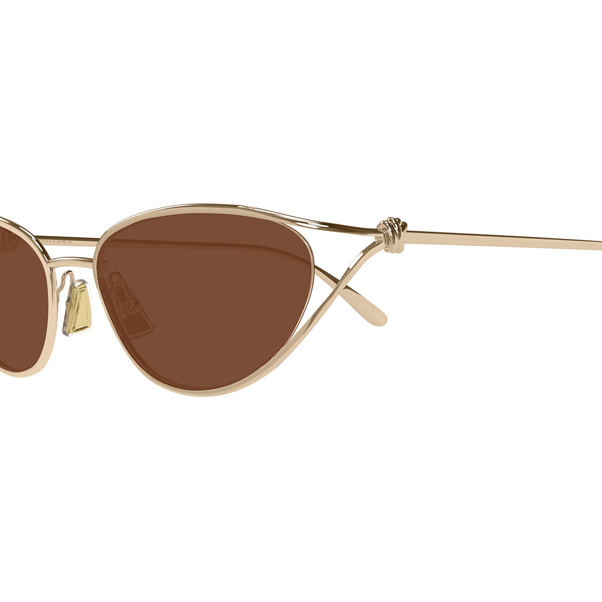 Bottega Veneta Occhiali da Sole BV1330S 003 Oro/Marrone Unisex