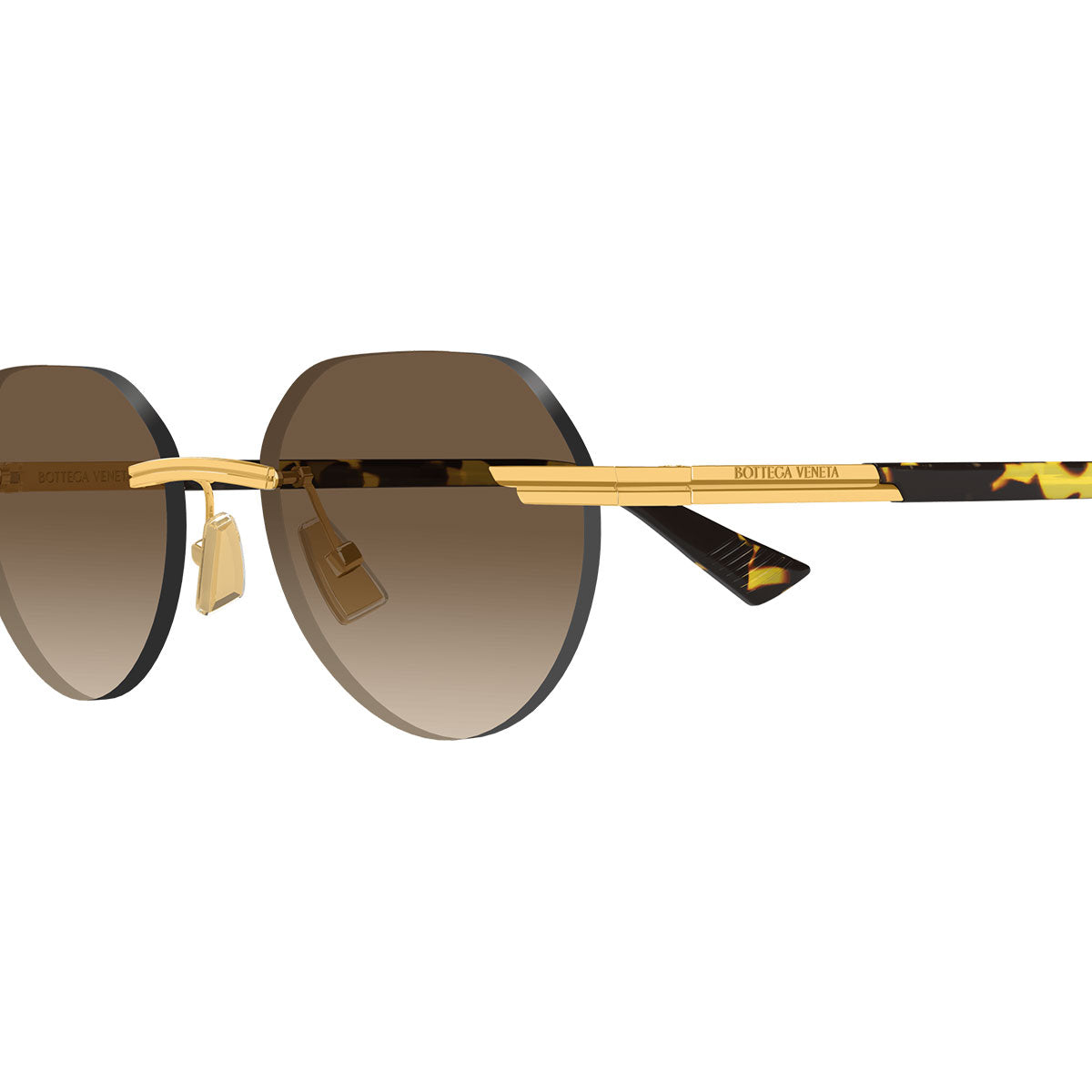 Bottega Veneta Occhiali da Sole BV1379S 003 Oro/Marrone Uomo