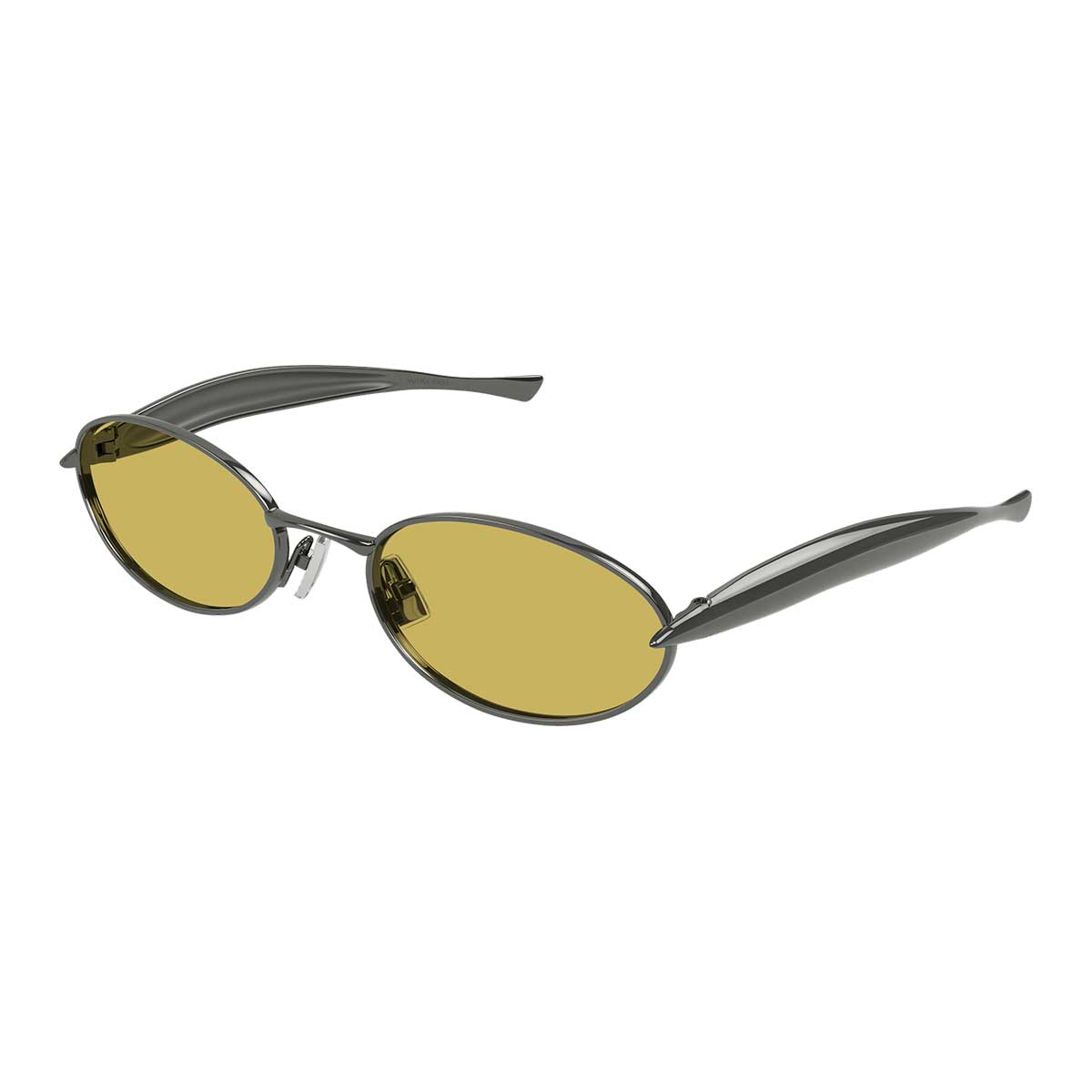 Bottega Veneta Occhiali da Sole BV1386S 002 Rutenio/Giallo Unisex