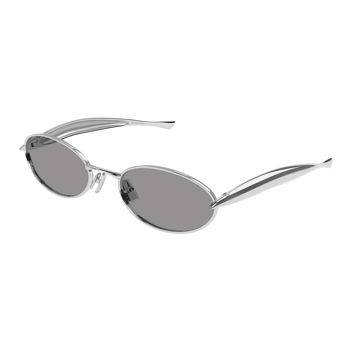 Bottega Veneta Occhiali da Sole BV1386S 007 Argento/Grigio Unisex