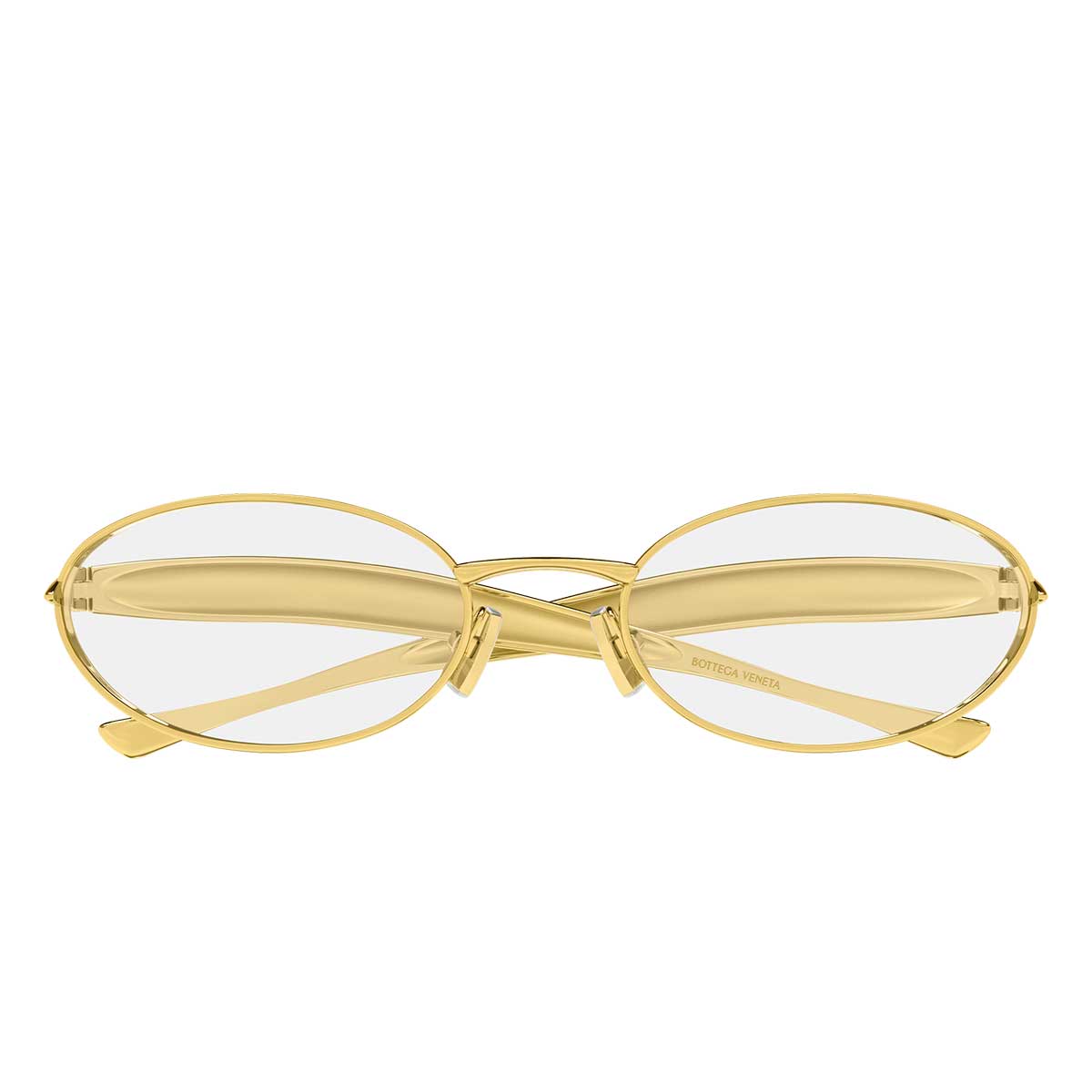 Bottega Veneta Occhiali da Sole BV1386S 008 Oro/Trasparente Unisex