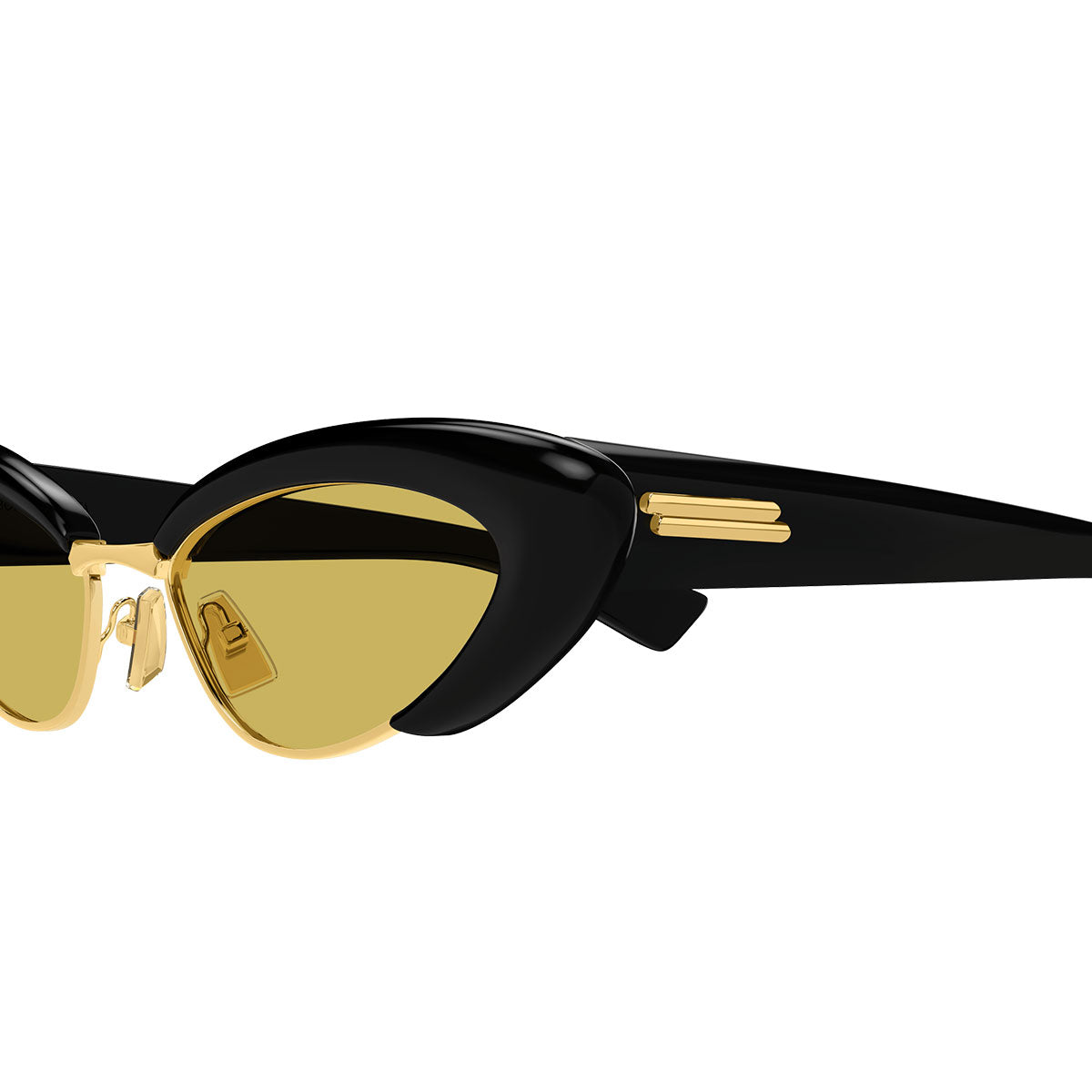 Bottega Veneta Occhiali da Sole BV1387S 001 Nero/Giallo Donna
