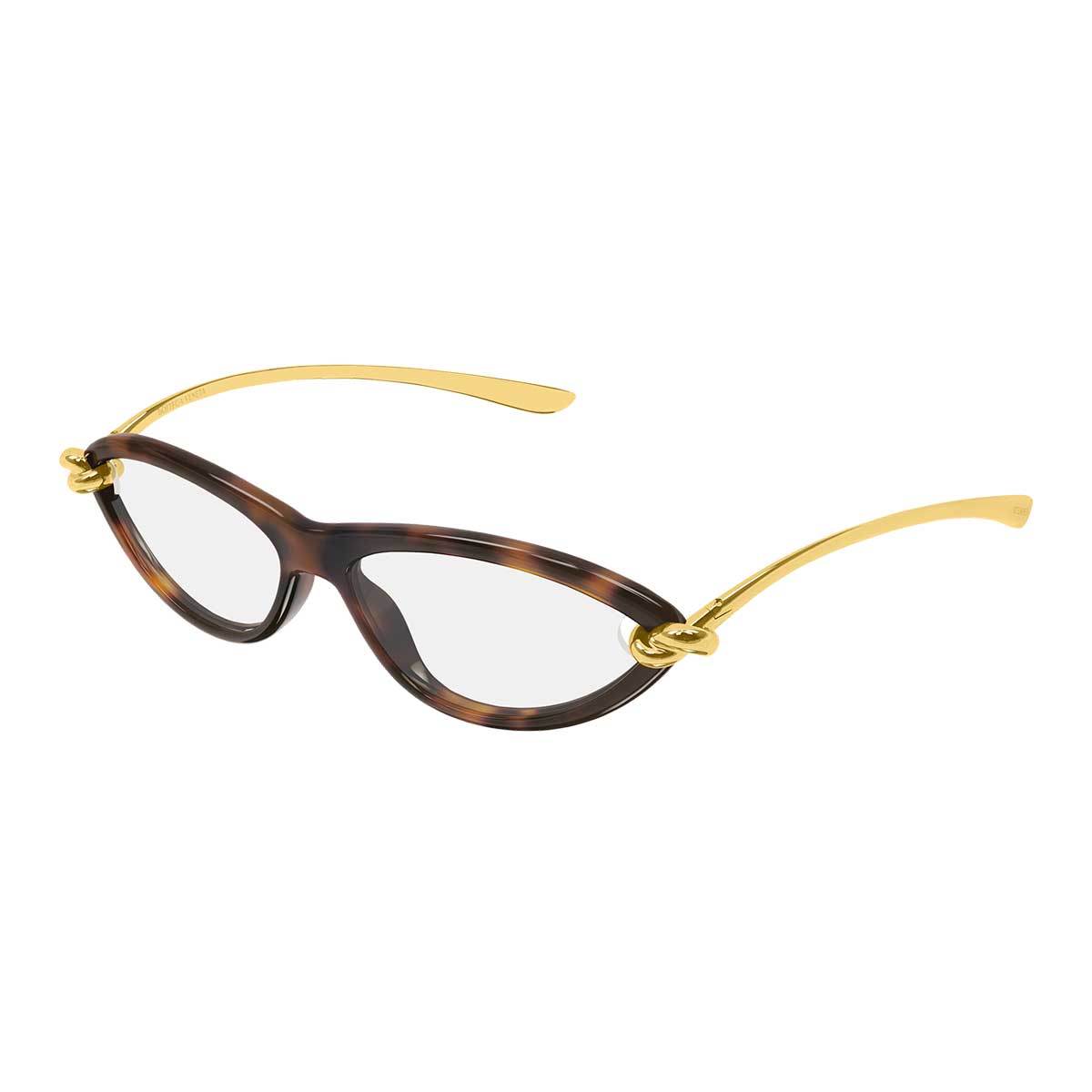 Bottega Veneta Occhiali da Sole BV1390S 008 MarroneOro/Trasparente Donna