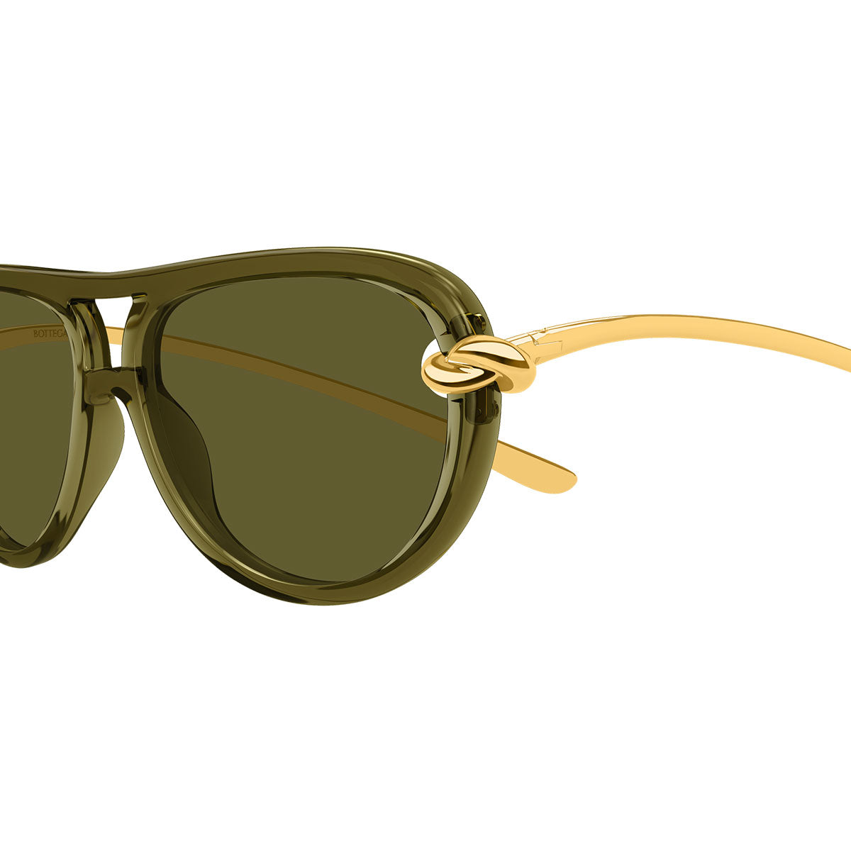 Bottega Veneta Occhiali da Sole BV1418S 003 Oro/Verde Donna