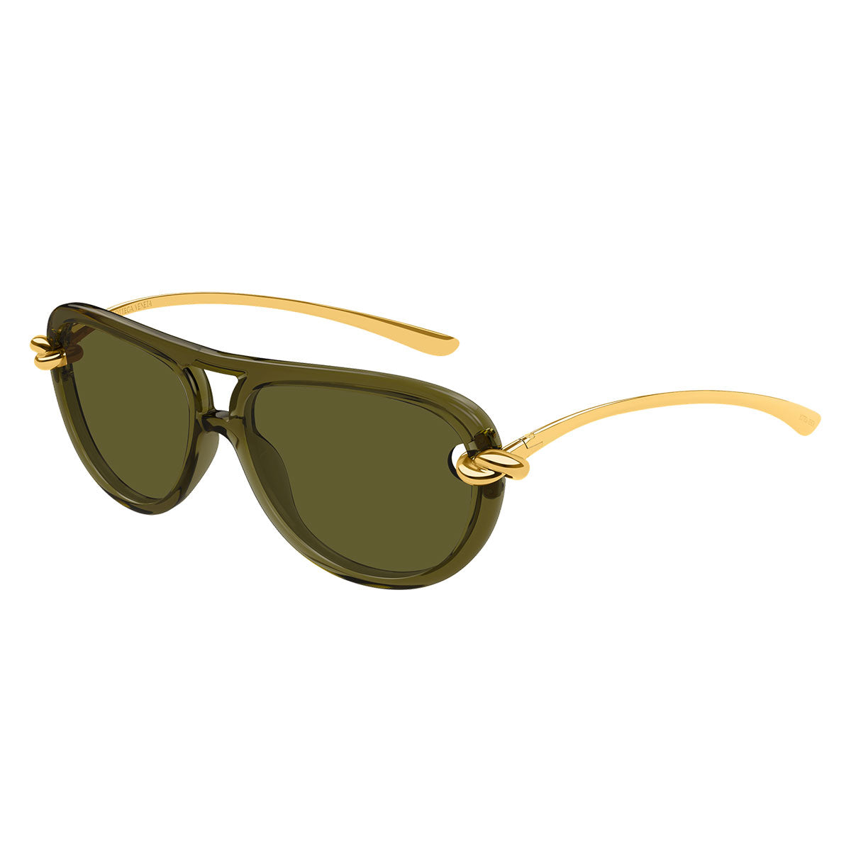 Bottega Veneta Occhiali da Sole BV1418S 003 Oro/Verde Donna