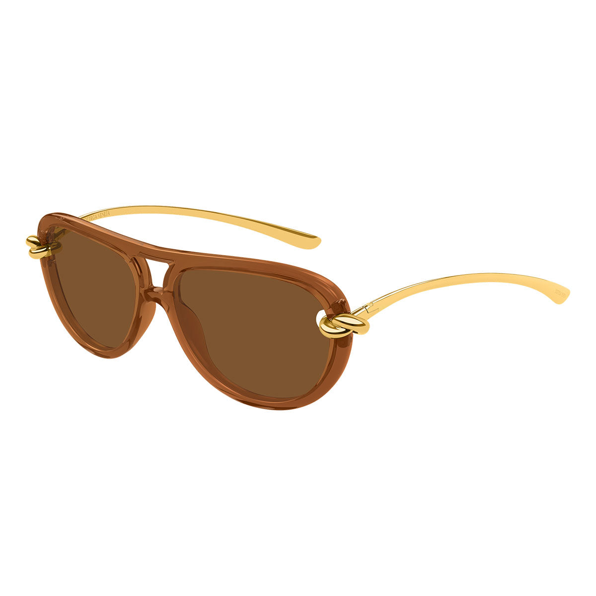 Bottega Veneta Occhiali da Sole BV1418S 004 Oro/Marrone Donna