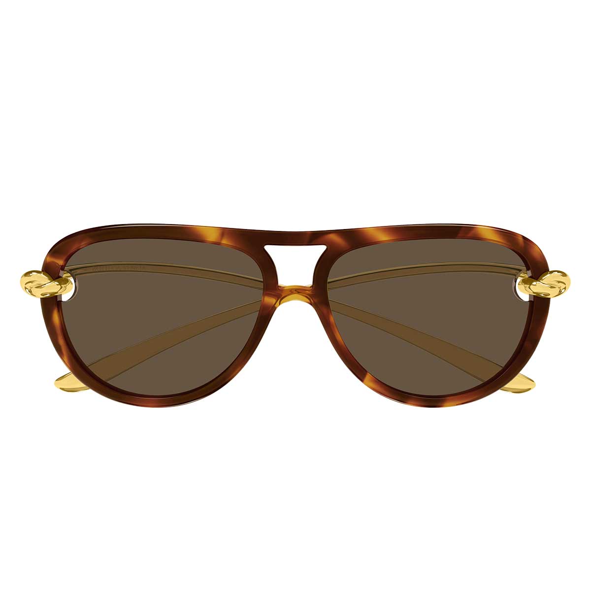 Bottega Veneta Occhiali da Sole BV1418S 007 Oro/Marrone Donna