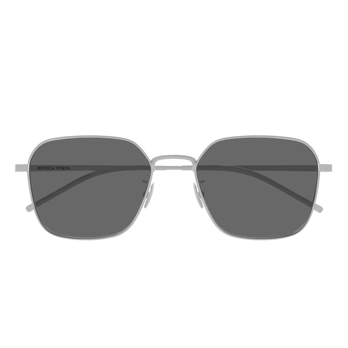 Bottega Veneta Occhiali da Sole BV1422SA 004 Argento/Grigio Unisex