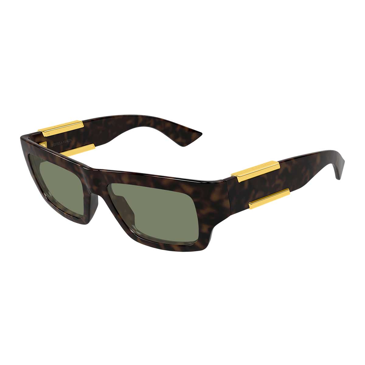 Bottega Veneta Occhiali da Sole BV1452S 002 Marrone/Verde Unisex 2
