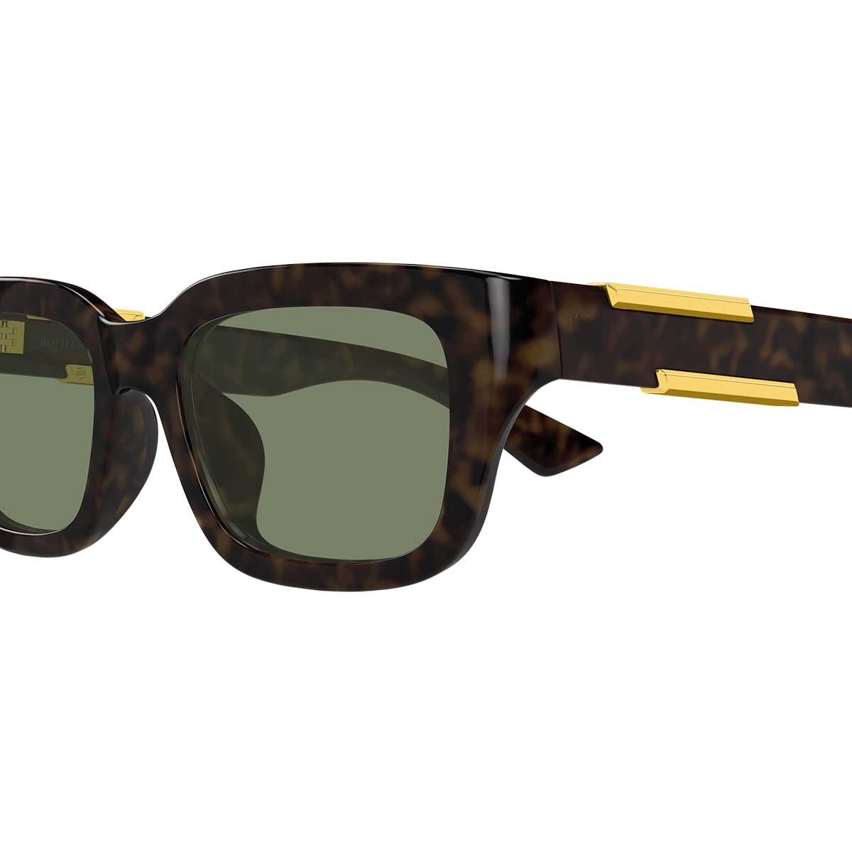 Bottega Veneta Occhiali da Sole BV1453SA 003 Marrone/Verde Unisex 3