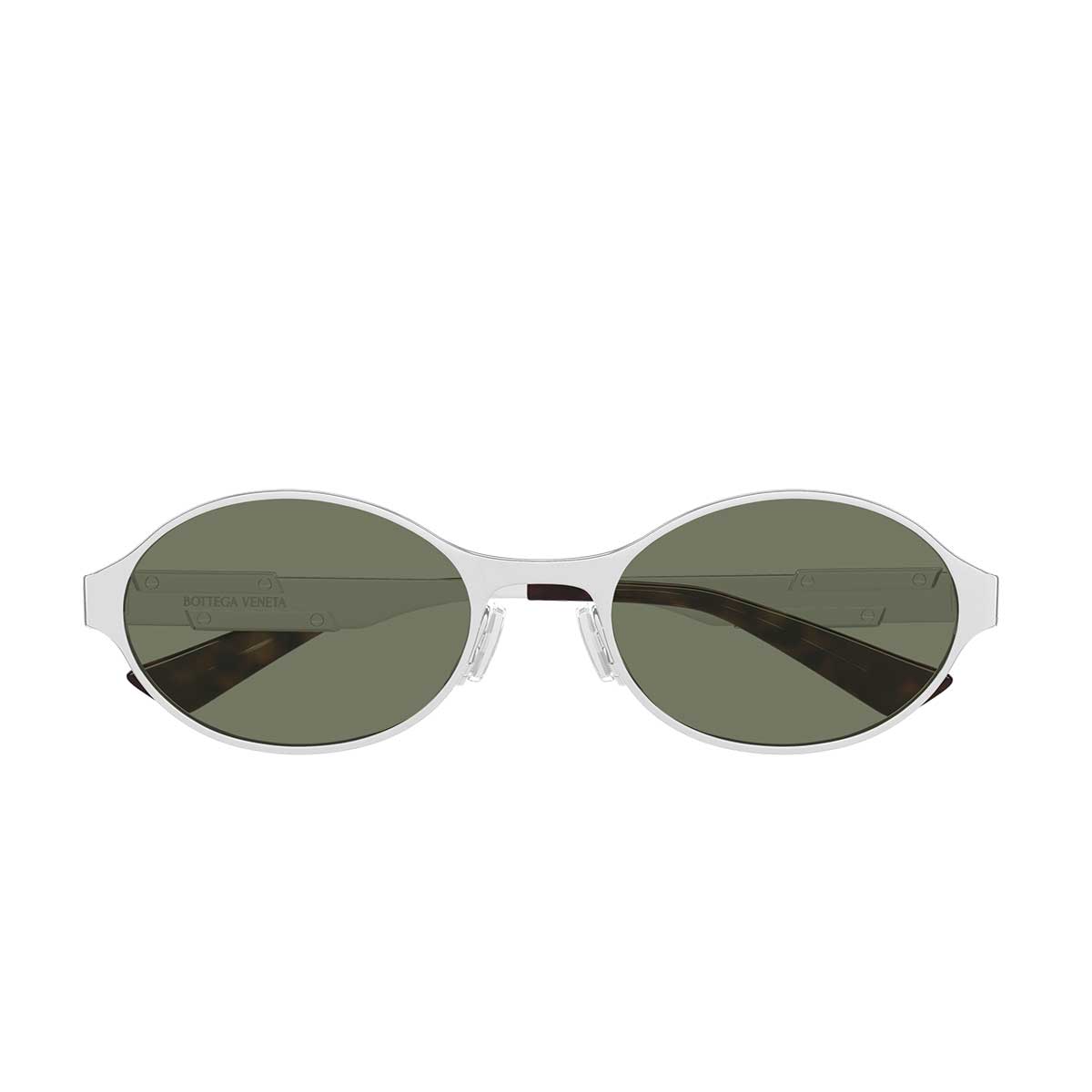 Bottega Veneta Occhiali da Sole BV1456S 002 Argento/Verde Unisex