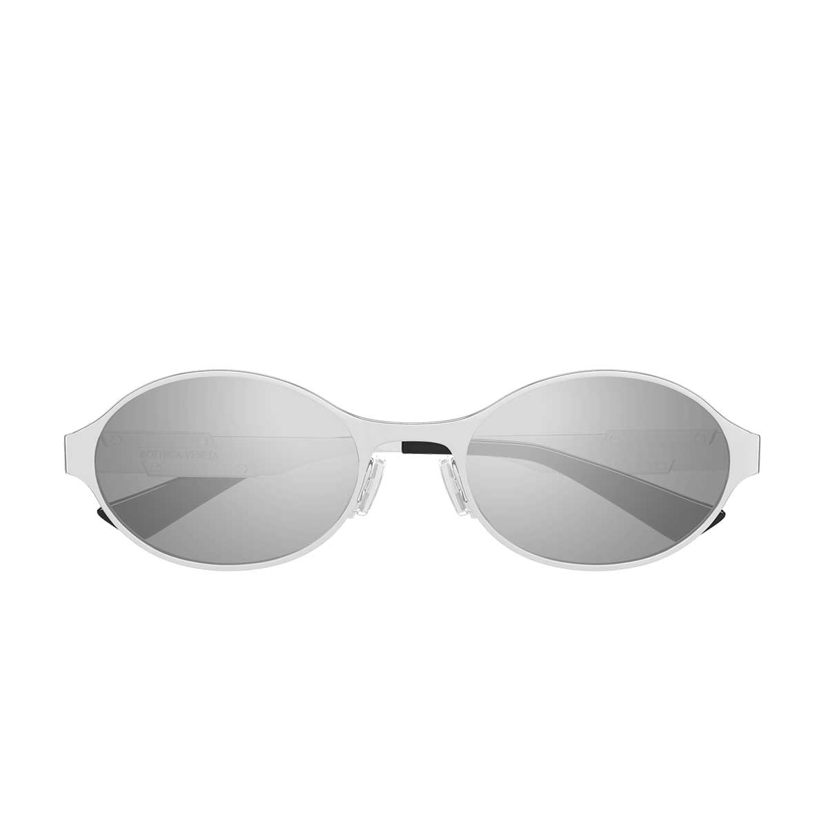 Bottega Veneta Occhiali da Sole BV1456S 003 Argento/Argento Unisex
