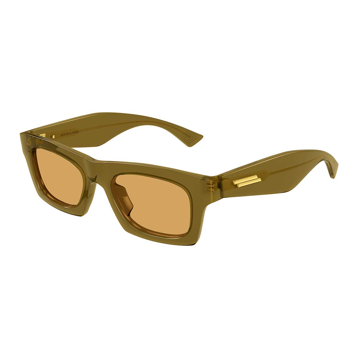 Bottega Veneta Occhiali da Sole BV1457S 005 Marrone/Arancione Unisex 2